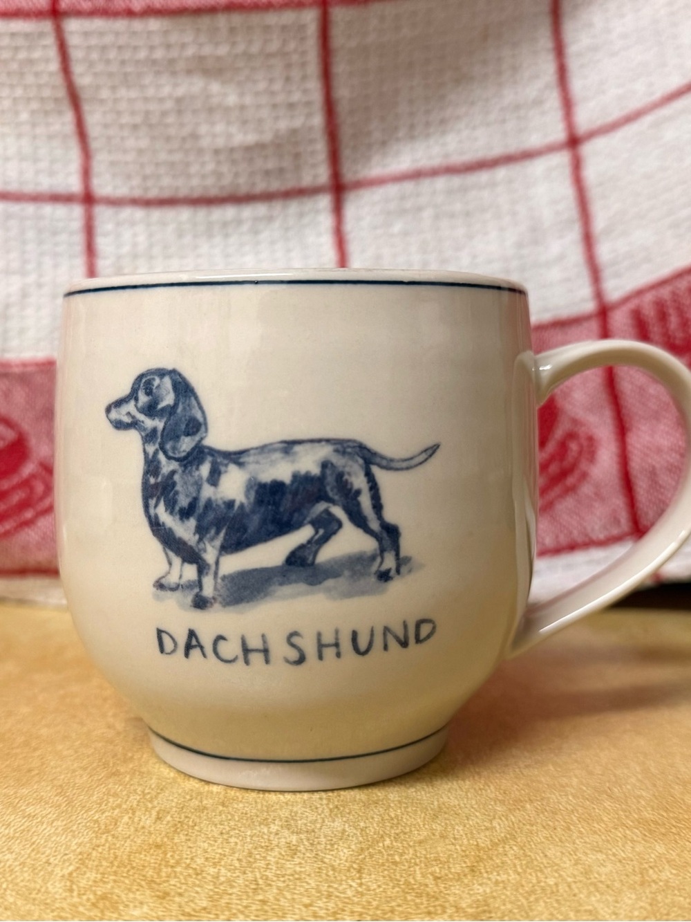 Limited Edition Molly Hatch Dachshund mug